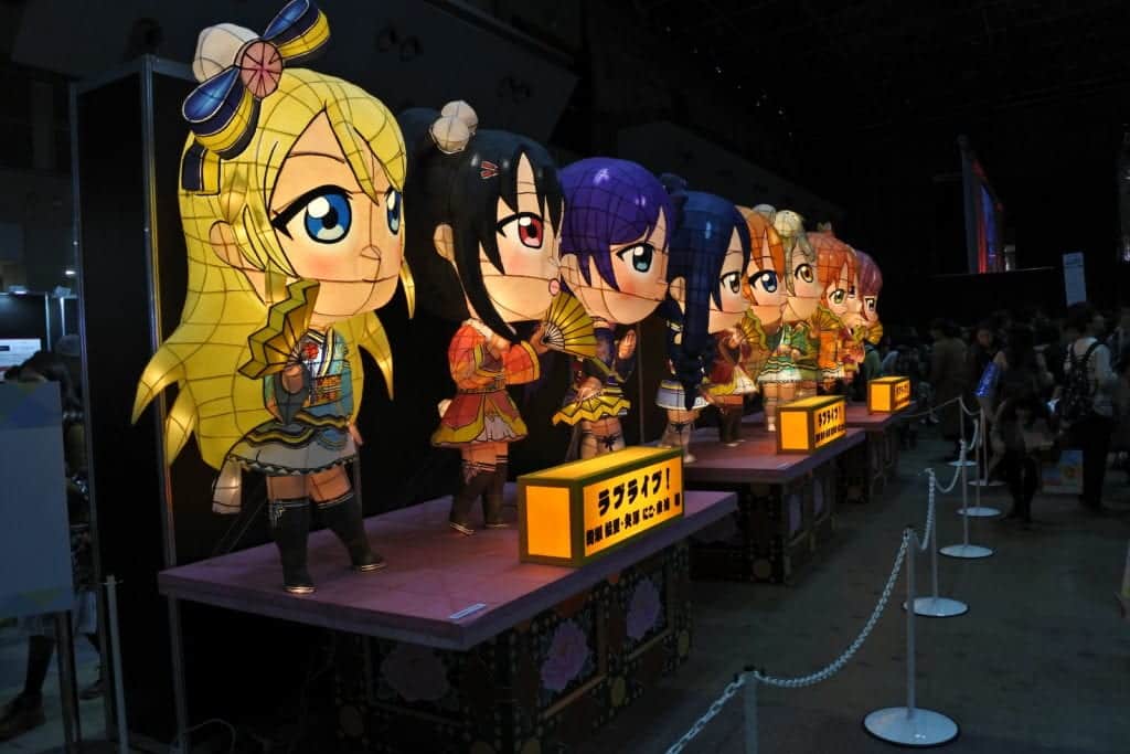 Light up chibi characters in nebuta style