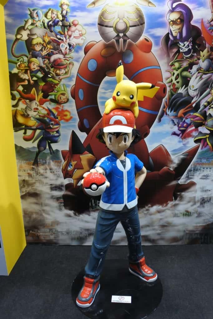 Ash and Pikachu statue from Pokemon.