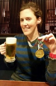 Tokyo Marathon beer reward. Marathon in Japan 