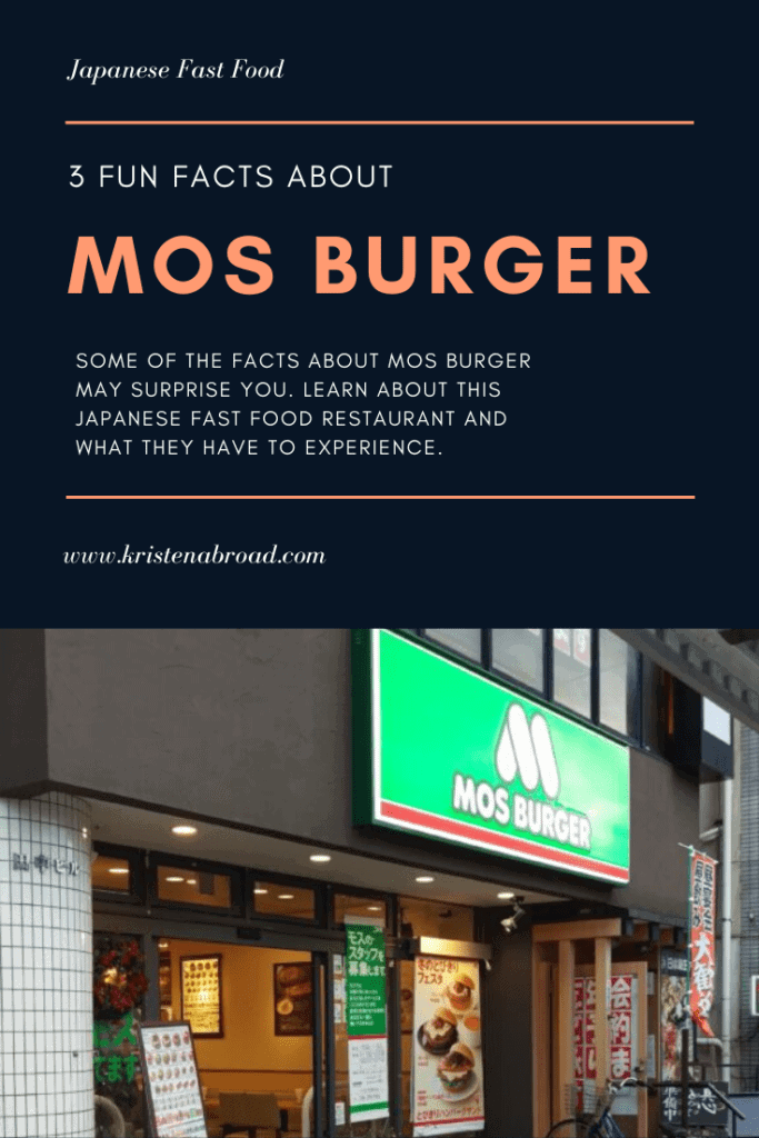 3 fun facts about Mos Burger