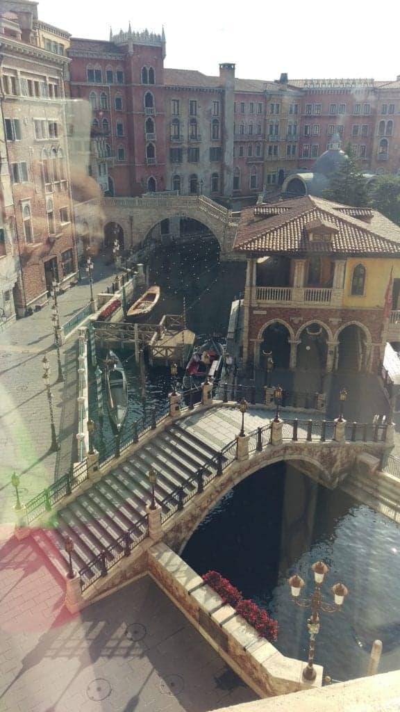 disneysea View out the Window from MiraCosta Hotel room