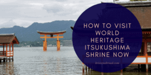 How to visit World Heritage Itsukushima Shrine Now