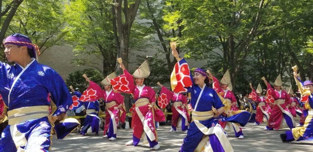 Yosakoi Festival in Harajuku Japan