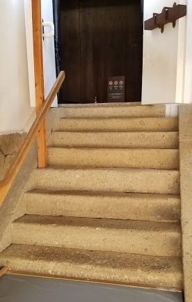 Stairs entering Himeji Castle where Samurais use to walk