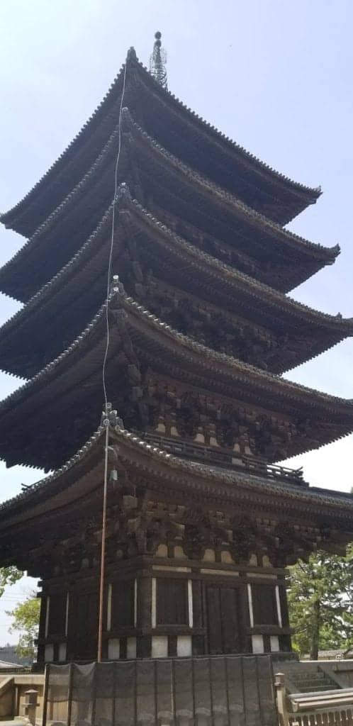 five story pagoda at kofukuji in nara japan