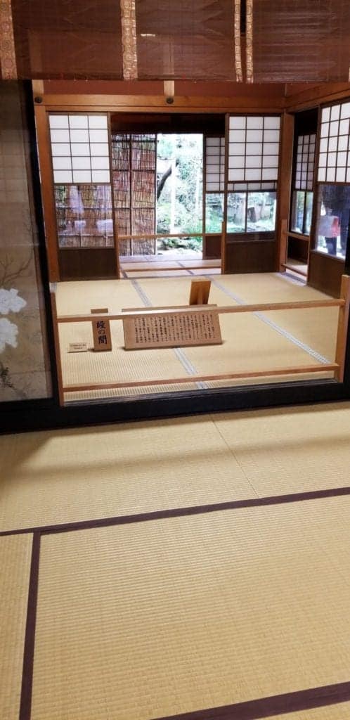 Inside view of Nomura Samurai House