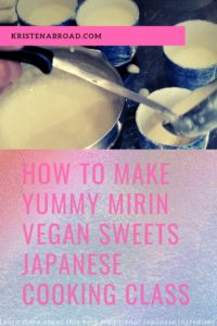 How to Make Yummy Mirin Vegan Sweets Japanese Cooking Class